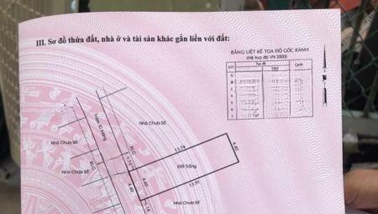 Chính chủ bán gấp Đất Huỳnh Tấn Phát 4.4x14m vuông vức sát mặt tiền